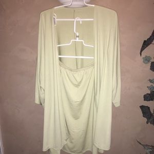 WEEKENDERS SKIRT & KIMONO JACKET KEY LIME NEW